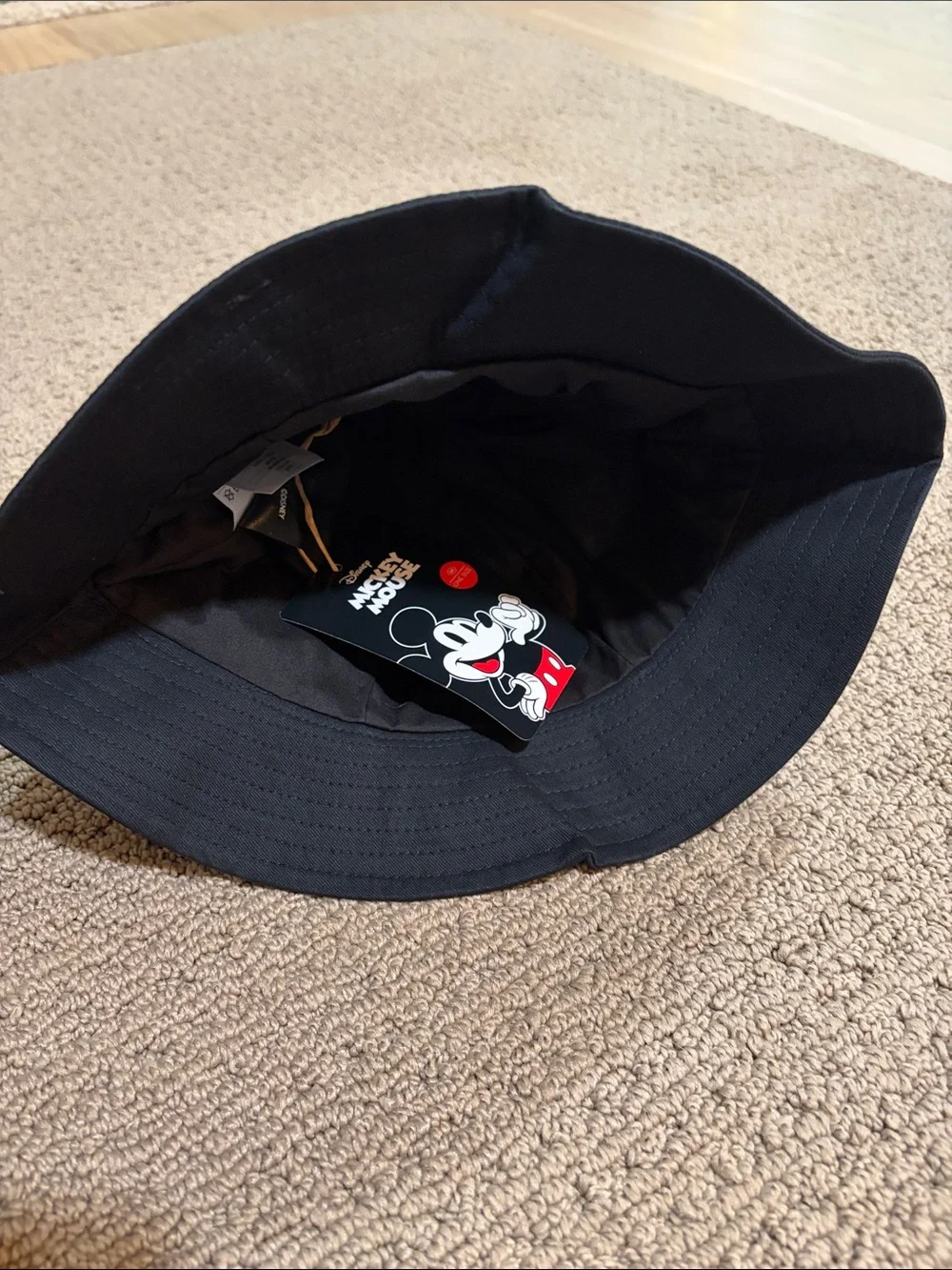Disney Black Mickey Ear Bucket Hat for Kids